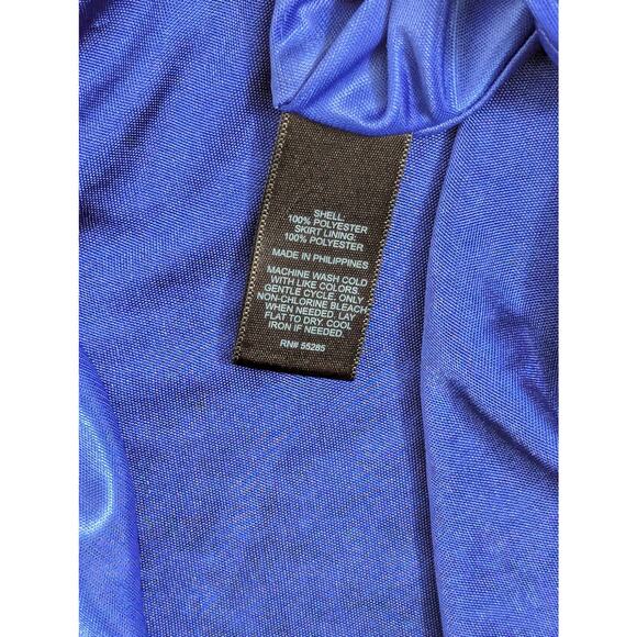 Express Dress Royal Blue Blouson Mini Dress Womens Size Medium Silky Sleeveless - Picture 9 of 11